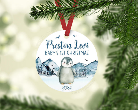 Penguin First Christmas Ornament, B61