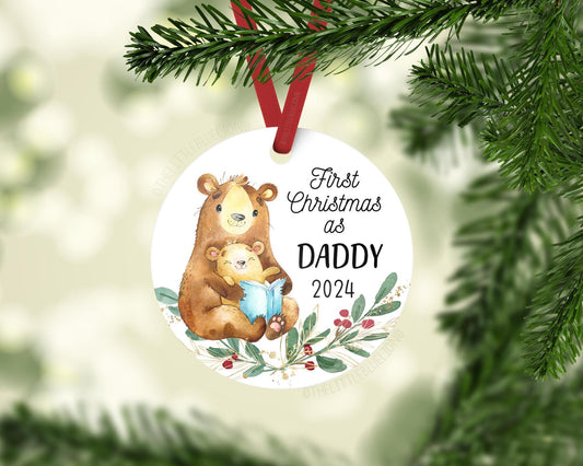 Bear First Christmas as Daddy Ornament