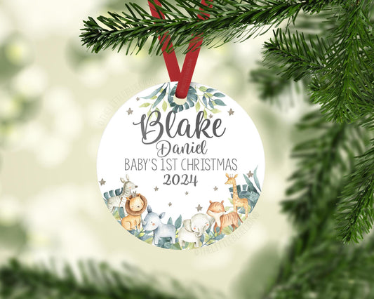 Safari Baby 1st Christmas Ornament, S4
