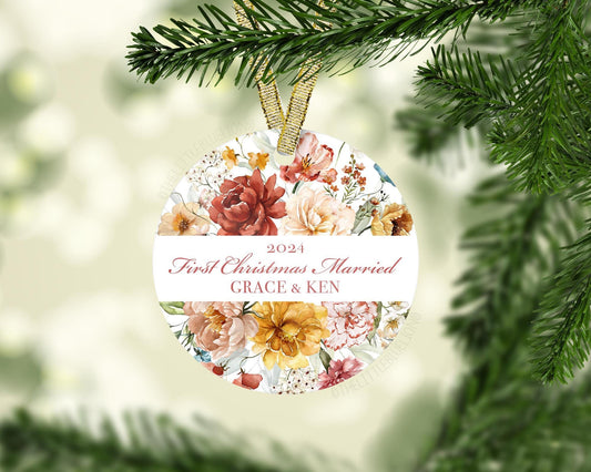 First Christmas Married Ornament,