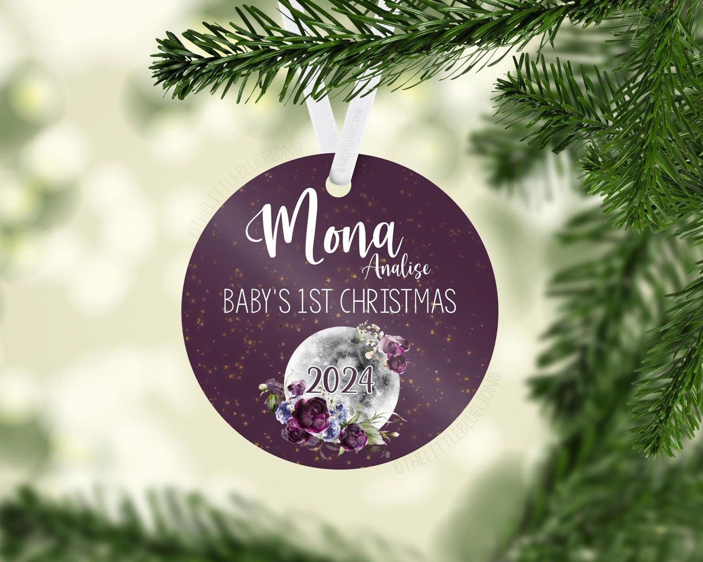 Luna Moon Baby 1st Christmas Ornament, T42