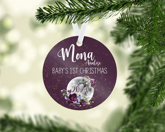Luna Moon Baby 1st Christmas Ornament, T42