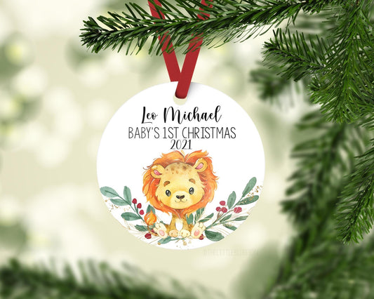 Lion Baby 1st Christmas Ornament, S8