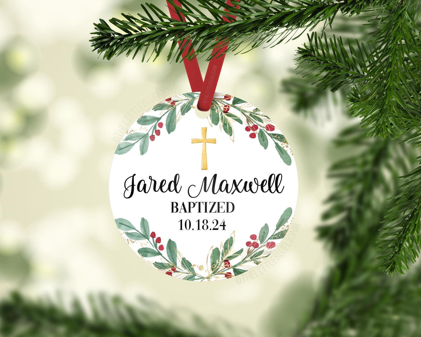 Baptism Christmas Ornament