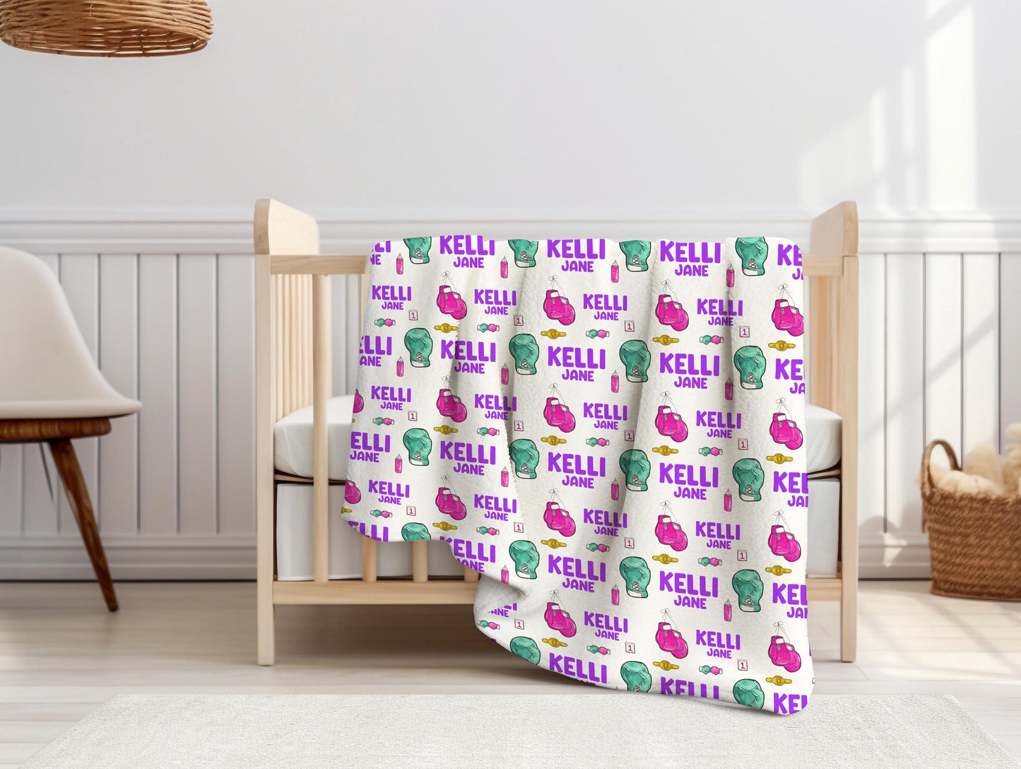 Girl Boxing Swaddle Set