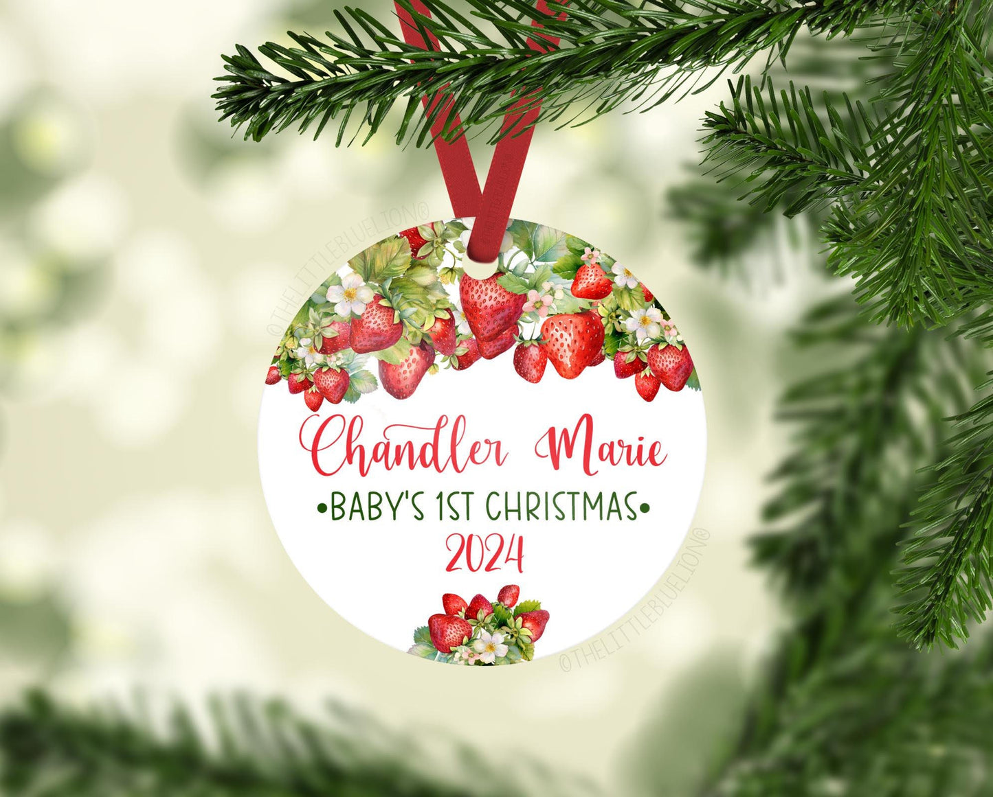 Strawberry Baby 1st Christmas Ornament, G64