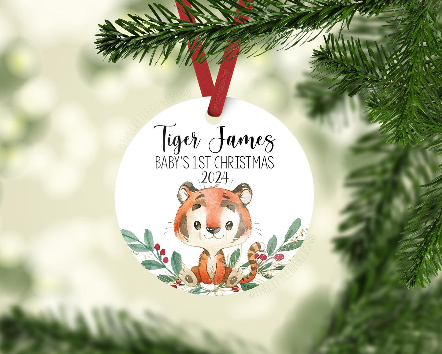 Tiger Baby 1st Christmas Ornament, S7