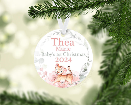 Tiger Baby 1st Christmas Ornament, S25