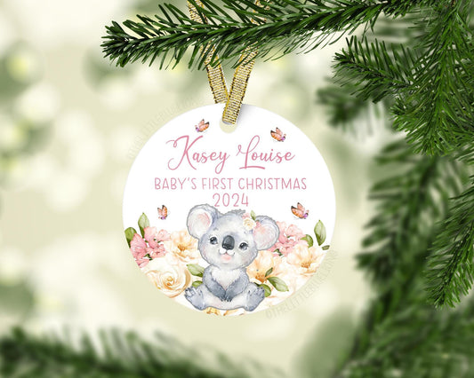 Koala Bear Baby 1st Christmas Ornament, G72