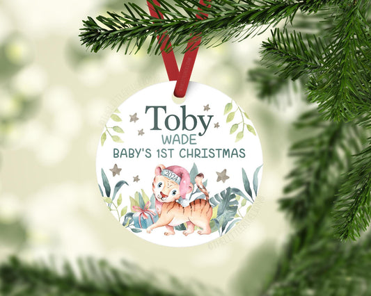 Tiger Baby 1st Christmas Ornament, S28