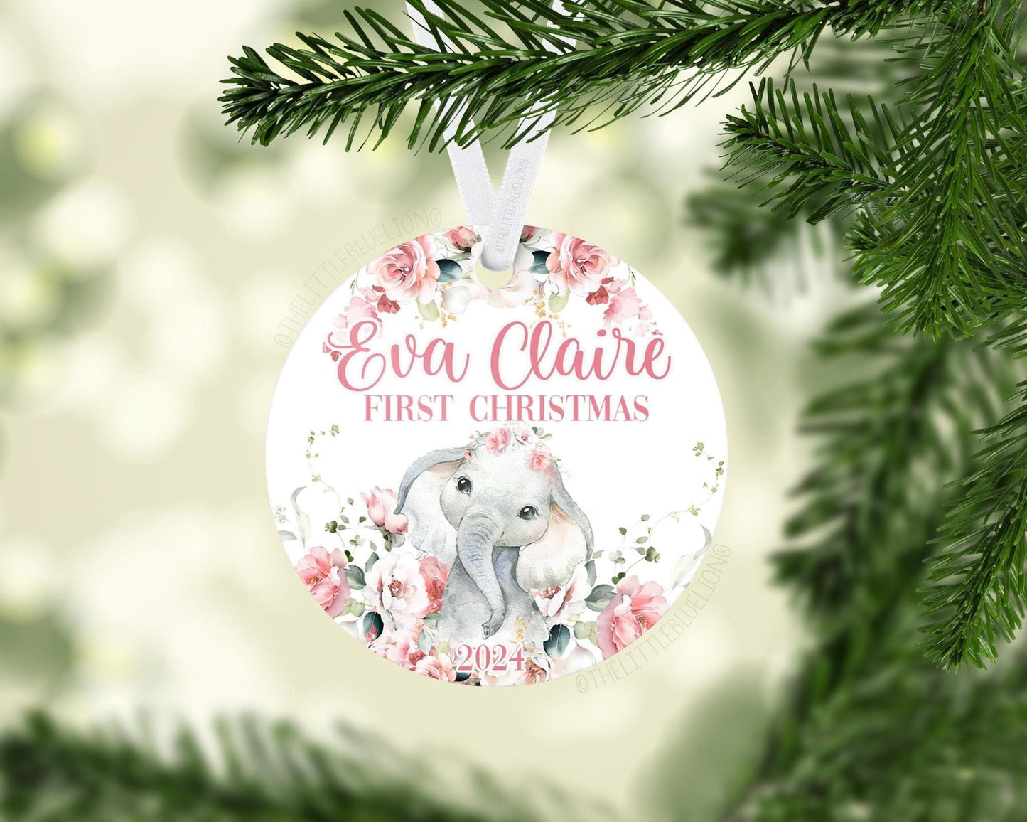 Elephant Baby 1st Christmas Ornament, S51