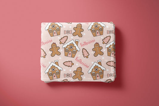 Gingerbread Man Baby Blanket