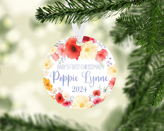 Poppy Baby 1st Christmas Ornament, F80