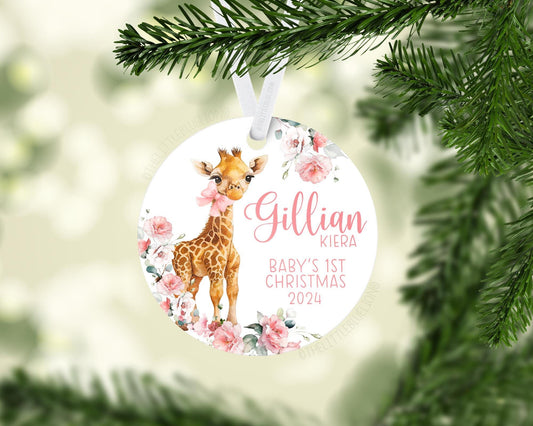 Giraffe Baby 1st Christmas Ornament, S67