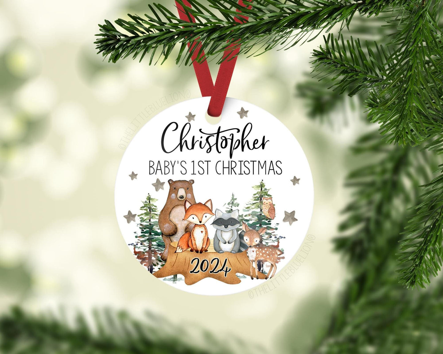 Woodland Baby's 1st Christmas Ornament, W1