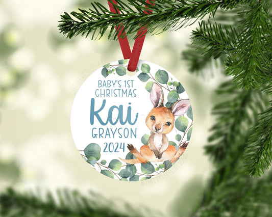 Kangaroo Baby 1st Christmas Ornament, S55