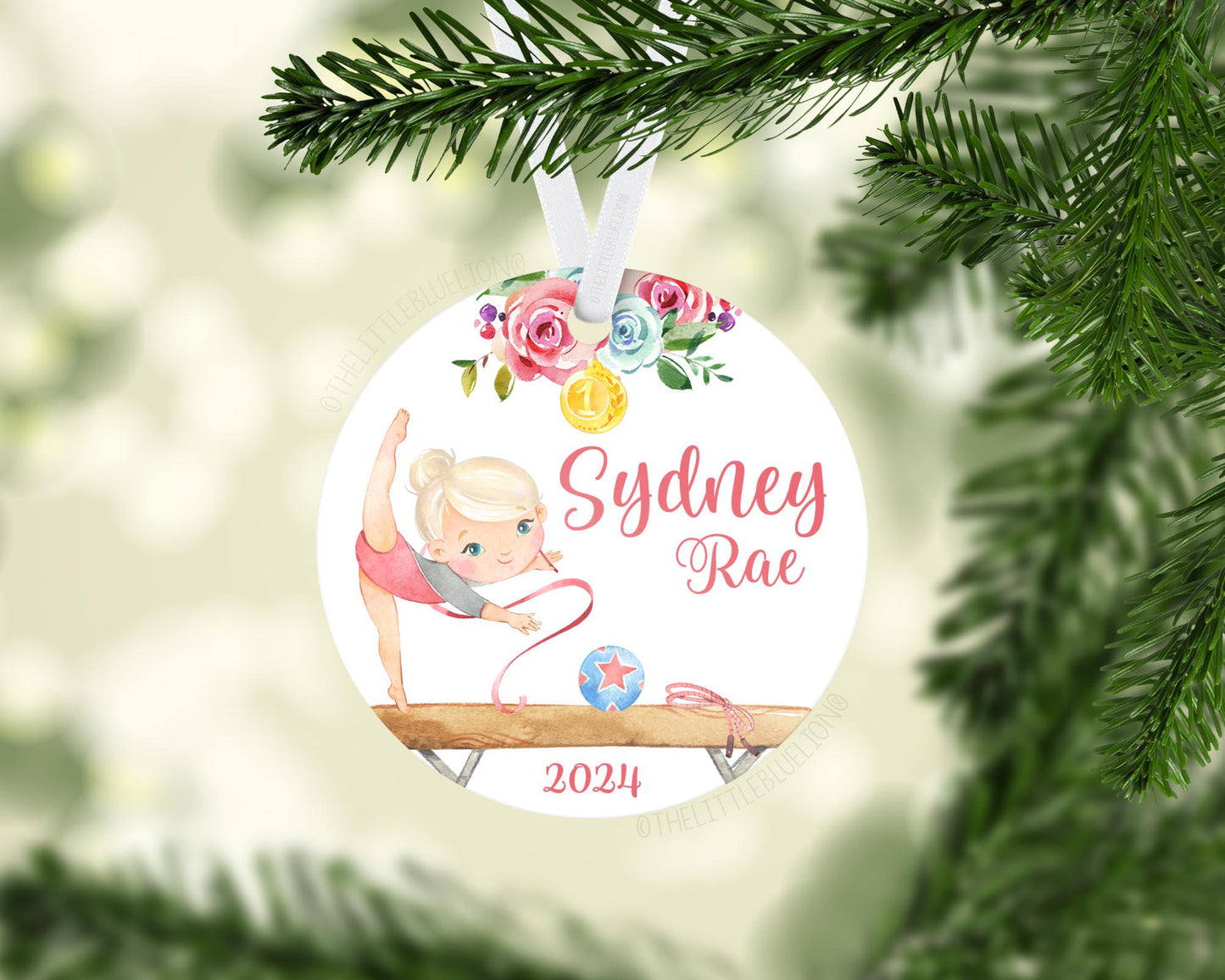 Gymnastics Christmas Ornament