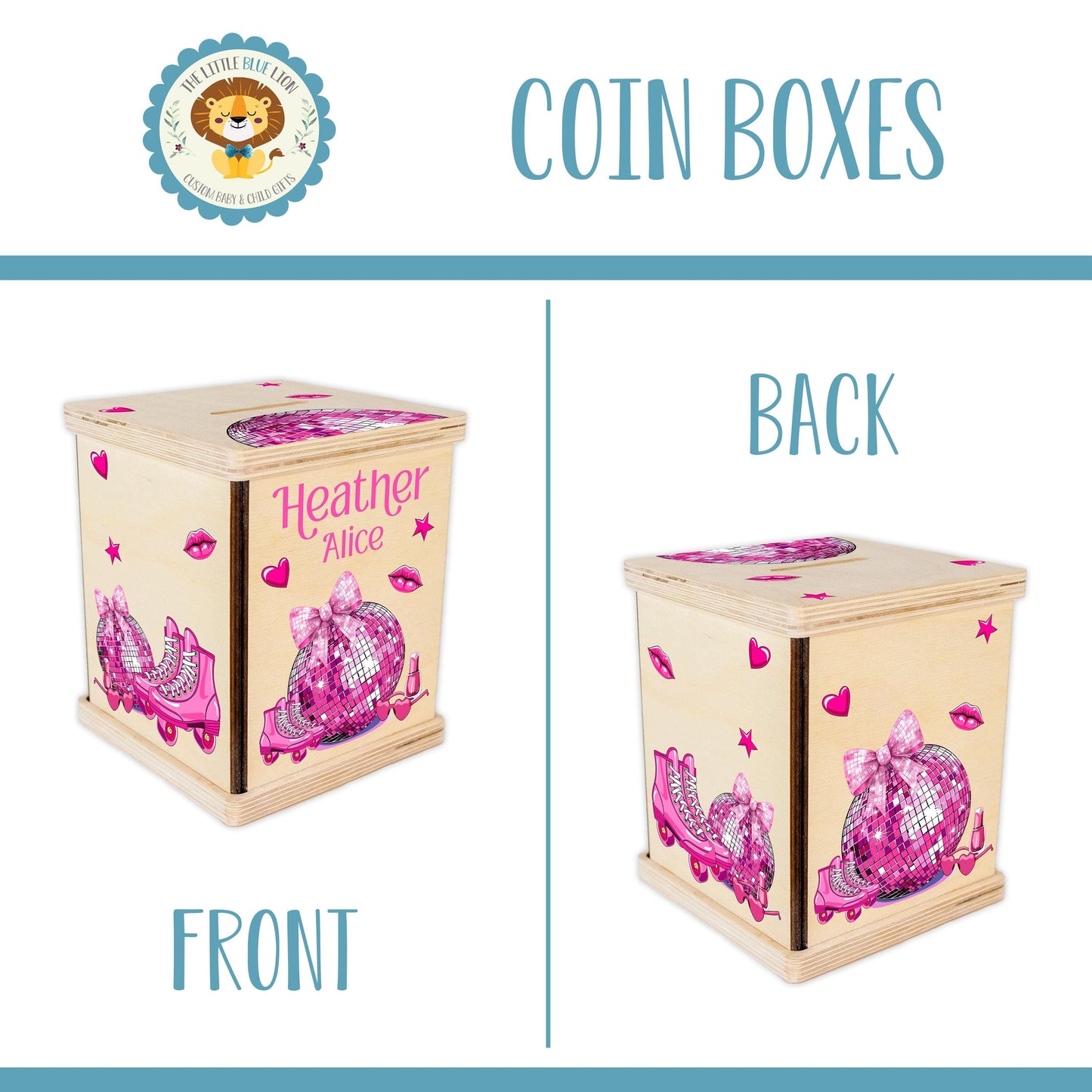 Pink Disco Piggy Bank, Retro