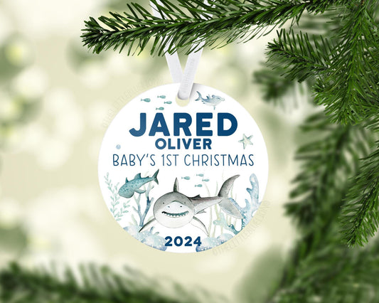 Shark Baby First Christmas Ornament, O32