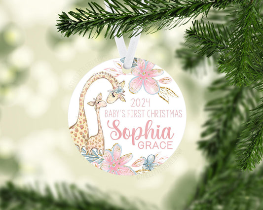 Giraffe Baby 1st Christmas Ornament, S42
