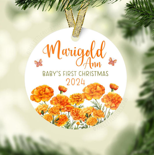 Marigold Baby 1st Christmas Ornament, F107