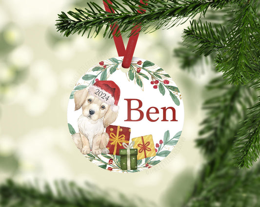 Labrador Dog Christmas Ornament