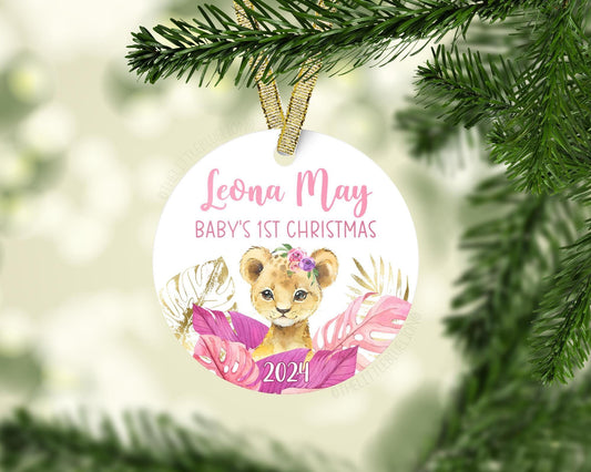 Lioness Baby 1st Christmas Ornament, S59