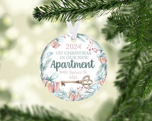 First Christmas In Our New Apartment Ornament.