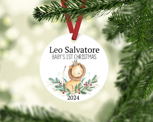 Lion Baby 1st Christmas Ornament, S5