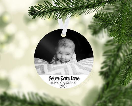 Photo Baby's 1st Christmas Ornament,