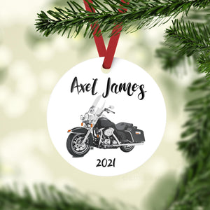 Motorcycle Baby Christmas Ornament
