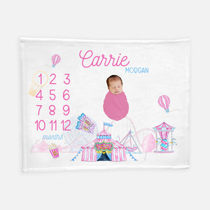 Carnival Baby Milestone Blanket