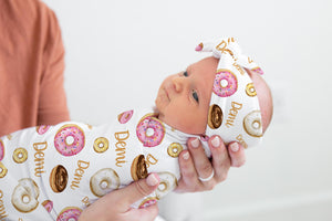 Donut Baby Swaddle Blanket