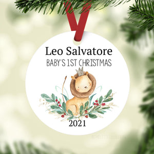 Lion Baby 1st Christmas Ornament