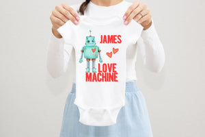 Copy of Valentine's Day Robot Baby Bodysuit