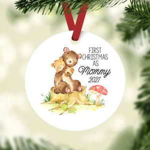 Bear First Christmas as Mommy Ornament