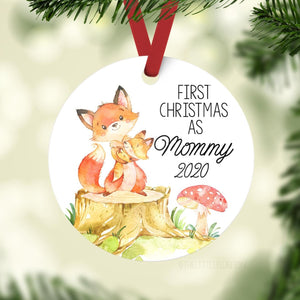 Fox First Christmas as Mommy Ornament