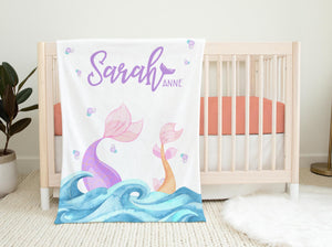 Mermaid Tails Baby Blanket