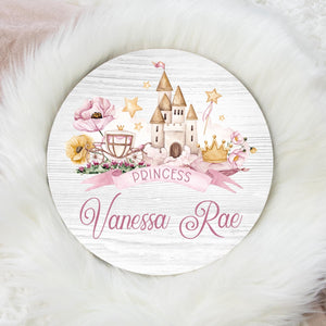 Princess Castle Baby Name Sign