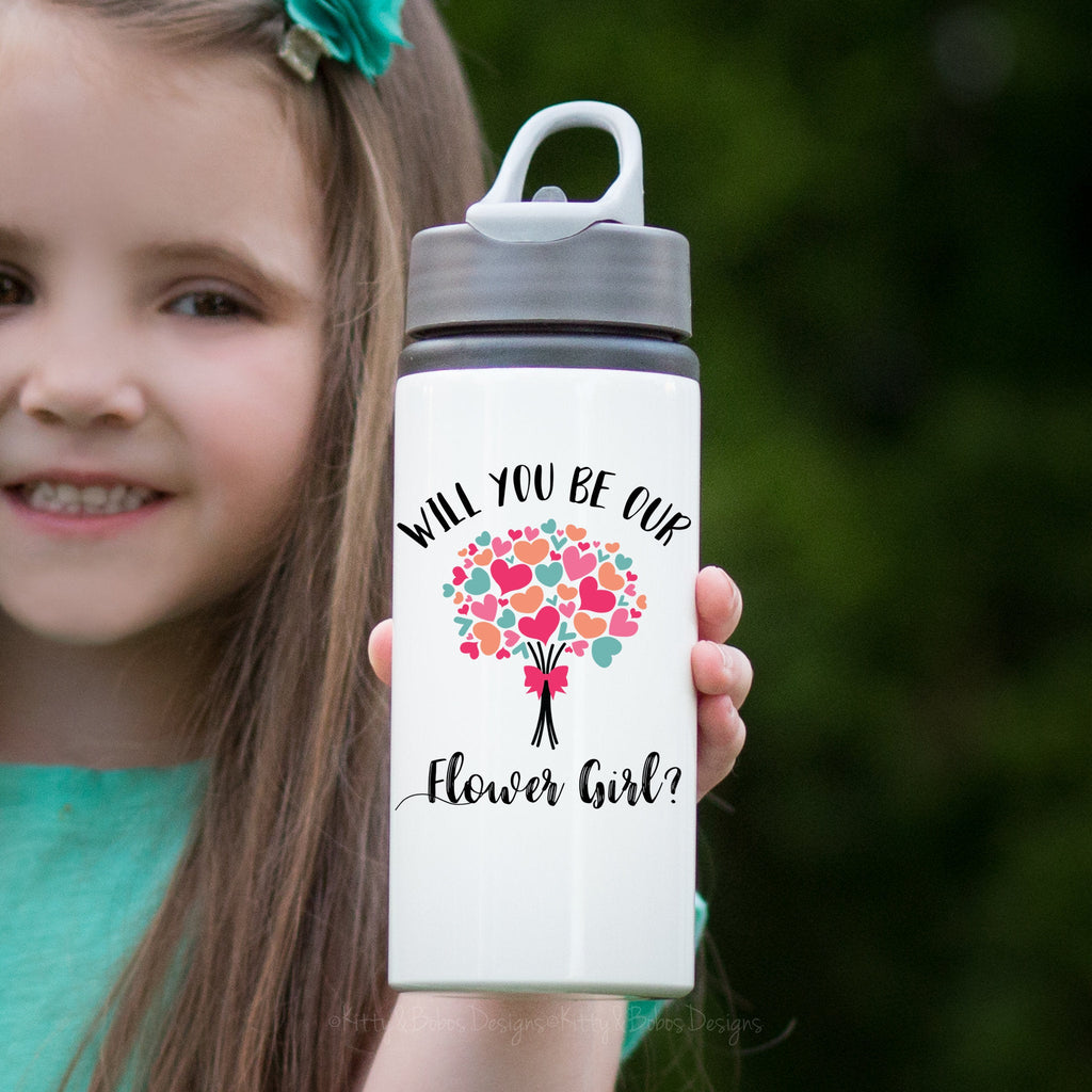 Flower Girl Water Bottle, Will You Be Our Flower Girl Bottle