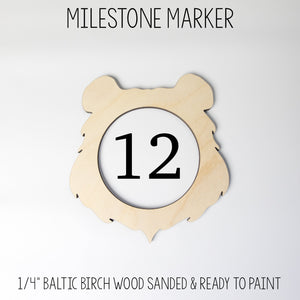 Bear Milestone Marker