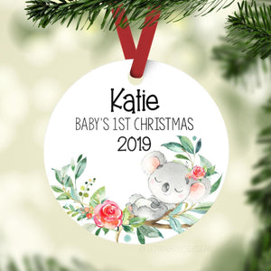 Koala Bear Baby 1st Christmas Ornament