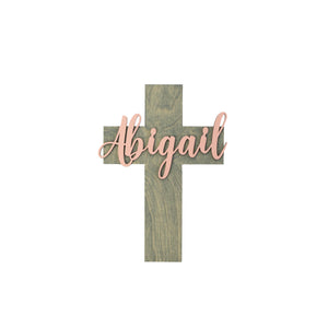Personalized Wooden Name Cross