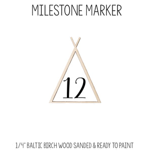 Tribal Tent Milestone Marker