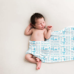 Baby Name Swaddle Blanket
