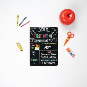 First and Last Day of School Sign, Reusable Liquid Chalk School Board, Homeschool First Day of School Sign, Back To School Sign