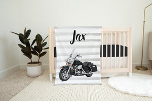 Motorcycle Baby Boy Blanket