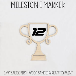 Trophy Cup Milestone Marker