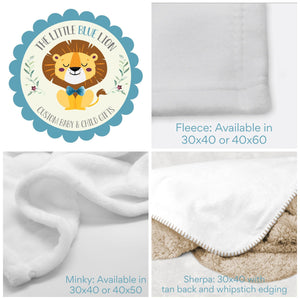 Lion Boy Baby Blanket