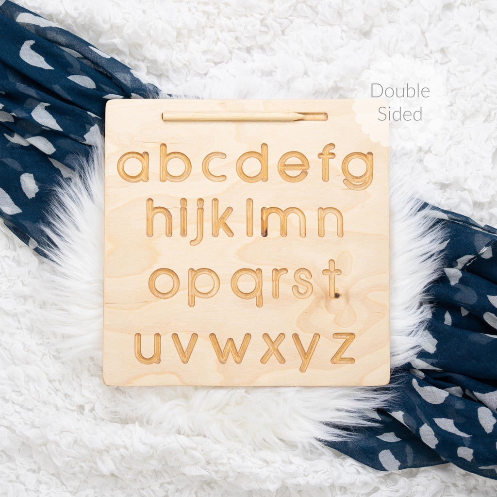 Reversible Alphabet Tracing Board with Uppercase and Lowercase